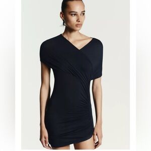 NWT Zara Black Asymmetrical Dress/Top